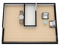 Pronájem bytu 1+kk + terasa (celkem 81,53 m2), Praha 7 - Holešovice, ulice U Uranie - Foto 6