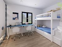 Prodej moderní novostavby 5+kk s fotovoltaickou elektrárnou - Dětský pokoj (vizualizace)