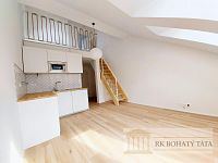 Nový loftový byt 2+kk, cihla, 43 m2, Praha 8 - Karlín, ul. Vítkova.