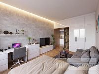 Pronájem bytu 1 + kk, cihla, 30 m2, Praha 3 - Vinohrady, ul. náměstí Jiřího z Lobkovic.