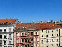 Byt po rekonstrukci 4 + 1, cihla, 107 m2, metro, centrum, Praha 2 - Vinohrady, ul. Koubkova. - Střešní_panorama_městského_centra.jpg