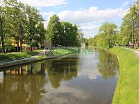 Prodej řadového rodinného domu ve vynikající lokalitě Českých Budějovic - Pohled na řeku a cyklostezky směrem k centru města