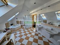 Prodej luxusního domu v Suchém Vrbném České Budějovice – 400 m², zahrada a bazén, pozemek 1734 m² - Koupelna podkroví