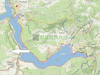 Prodej stavebního pozemku o výměře 1 990 m² v obci Přední Výtoň, Lipno - Mapa