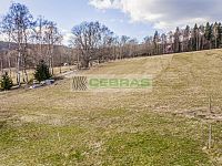 Prodej stavebního pozemku o výměře 1 990 m² v obci Přední Výtoň, Lipno - Pohled na pozemek