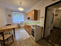 Pronájem pěkného, zařízeného bytu s dispozicí 1+1 ve vyhledávané části Českých Budějovic nedaleko krajské nemocnice. - Kuchyň s linkou.jpg