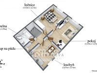 Prodej, Rodinný dům, Kunratice okr.Děčín - kunratice-patro-popisky.jpg