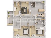 Rodinný dům na samotě s rybníkem a vlastním lesem za zády - Patro