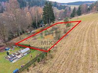 Prodej pozemku o velikosti  1296 m2,Krásná u Kraslic, Krušné Hory. - Foto