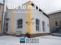 Pronájem dílenského a ateliérového prostoru – areál ALFATEX, Pelhřimov