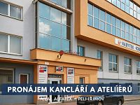 Pronájem kancelářských a ateliérových prostor – areál ALFATEX, Pelhřimov