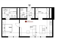 Pronájem bytu 2+kk v ulici A.Sochora v Teplicích (1803) - Fotka 15