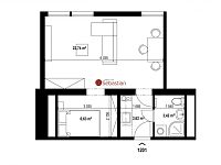 Pronájem bytu 1+1 v ulici A.Sochora v Teplicích (1201) - Fotka 14