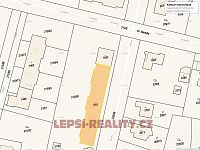 Prodej bytu 3+1 o velikosti 61,5 m2, s lodžií, parkovacím stáním, ul. 28. října, Starý Plzenec - Mapa katastru nemovitostí