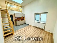 Pronájem bytu 1+kk s mezonetovým spaním ve vnitrobloku na ul.Lidická - Centrum
