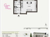 Pronájem novostavby bytu 1+kk s parkováním Brno - Královo Pole - 16