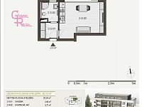 Pronájem novostavby bytu 1+kk s parkováním Brno - Královo Pole - 16