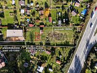 Prodej stavebního pozemku v Boršově nad Vltavou. - pozemek a příjezdové cesty