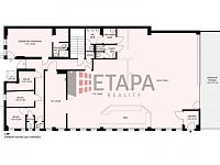 Prodej 100% podílu v s. r. o. s budovou v Českých Budějovicích. - plánek 1.NP