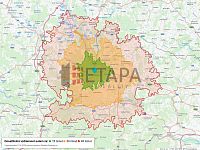 Prodej bytu 1+1 s balkónem v ulici Riegrova v Českých Velenicích. - Dosažitelná vzdálenost: auto