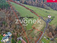 Investiční pozemek 17 509 m² – Ludkovice, možnost změny územního plánu - Obrázek k zakázce č.: 720172