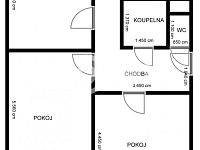 Pronájem bytu 3+1 po kompletní rekonstrukci v blízkosti centra Uh.Hradiště. - Obrázek k zakázce č.: 714222