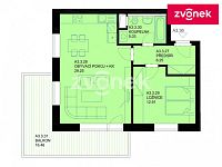 Pronájem nového bytu 2+kk na Zahrádkách. - Obrázek k zakázce č.: 727701