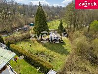 Prodej slunného pozemku s chatkou v Malenovicích, 616 m² - Obrázek k zakázce č.: 726581