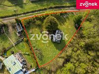 Prodej slunného pozemku s chatkou v Malenovicích, 616 m² - Obrázek k zakázce č.: 726581