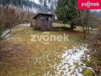 Prodej slunného pozemku s chatkou v Malenovicích, 616 m² - Obrázek k zakázce č.: 726581