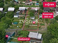 Chata Zlín - Malenovice, velká zahrada 367 m2, skleník - Obrázek k zakázce č.: 713642