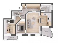 3+kk Zlín - Voženílkova, terasa + balkon, nádherný výhled - Obrázek k zakázce č.: 727651