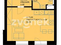 Pronájem bytu 1+kk na Zahrádkách. - Obrázek k zakázce č.: 730621