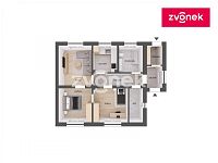 Rodinný domek Bohuslavice u Zlína, garáž, zahrada - Obrázek k zakázce č.: 729371