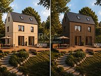 Prodej projektu dřevostavby 80 m2 + terasa na pozemku 664 m2 v Praze 5 - Slivenec. - Fotka 37