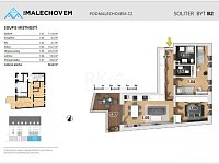SB2 Prodej bytu, 3+kk, 79.2m² + předzahrádka 10.8m², projekt Pod Malechovem - Foto