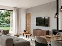 Novostavba bungalovu 4+kk, 140 m2 - Vizual obývák