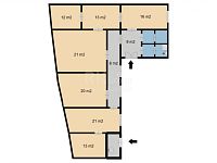 Pronájem nebytového prostoru cca 180 m2, 5 min. od stanice metra Anděl/Na Knížecí. - Fotka 1