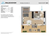 Pronájem bytu, 1+kk, 37.69m² + zahrada 20.4m² vč.venkovního stání, Pod Malechovem, Český Brod - Fotka 11