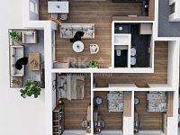 Prodej apartmánu s terasou a parkováním, 4+kk, 113,4 m2,  Františkovy Lázně - Fotka 7