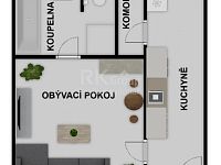Pronájem bytu 1+1 40 m2, Žebrák - Fotka 13