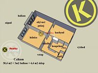 PRONAJATO Cihlový byt 2+1 (58m2) 3.p., Karla Čapka, Milevsko - 23014bb.jpg