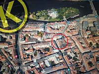 Byt 1+kk 24 m2 4.p. (5NP), s možností parkování v domě, Pštrossova ul., Praha 1 - širší vztahy