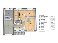 Jednopatrový rodinný dům(60m²) o velikosti 5+KK, s garáží a zahradou ve Frant. Lázních na prodej - RD Františkovy Lázně přízemí Iveta Billová I.jpg