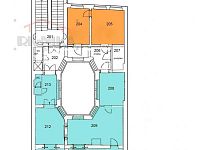 Reprezentativní kanceláře 147 m² + parkování, Liberec – nám. Dr. E. Beneše (naproti radnici) - příloha č.1 plánek mmístností 2.NP.jpg
