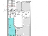 Kanceláře 45,5 m² s parkováním – Liberec, nám. Dr. E. Beneše (naproti radnici) - příloha č.1 plánek místností 3NP.jpg