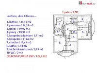 Dvougenerační dům 6+kk, 323 m2, pozemek 1868 m2, bazén, dům pro návštěvy 3+kk, Praha - Lochkov - 8