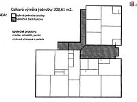 Komerční nebytová jednotka o výměře 308,61 m² v centru Uherského Hradiště - 5