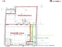 Prodejna + sklad 130m2, centrum, Hodonín  - 5