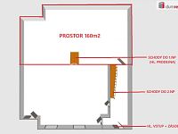 Prodejna 160m2, přízemí, centrum, Hodonín 